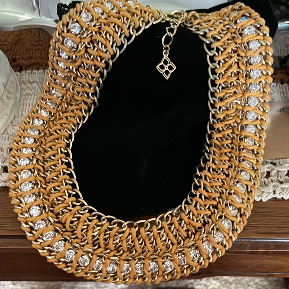 BCBG Gold and Silver Statement Necklace